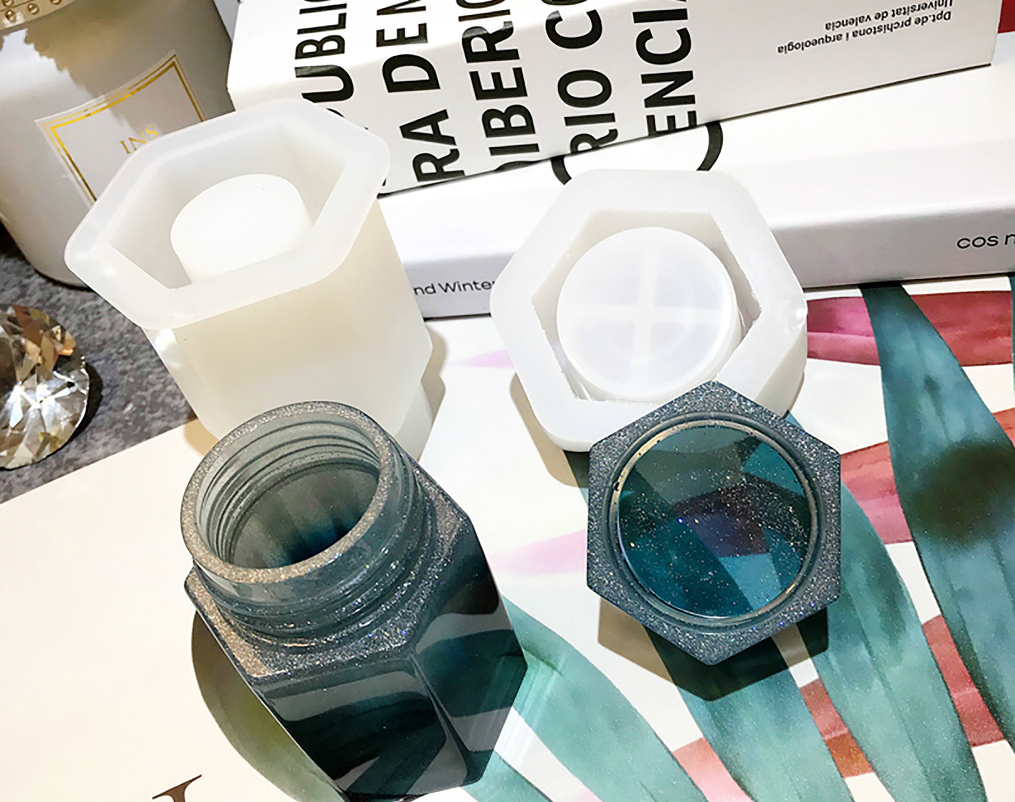 Bottle Resin Mold Casting Resin Silicone Mold for Storage Etsy