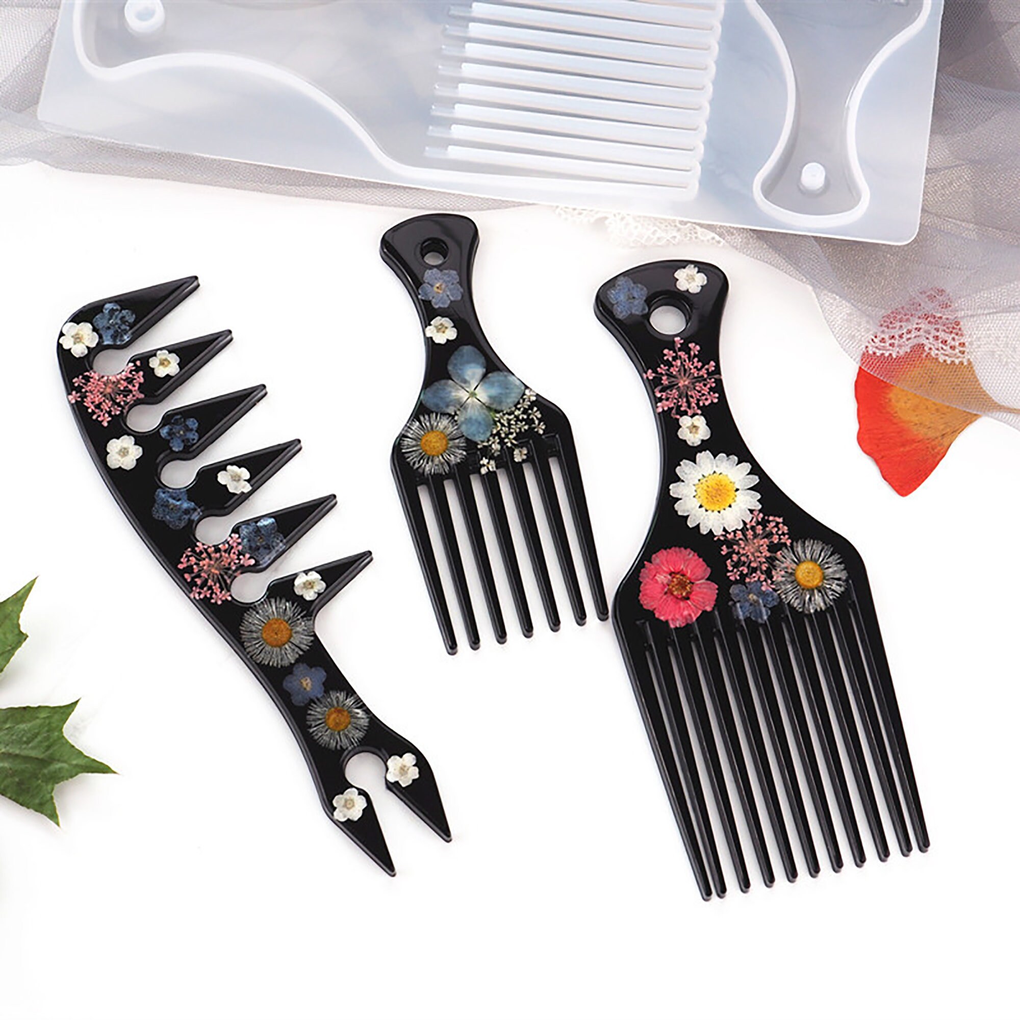 Afro Comb Resin Mold Hair Pick Mold Comb Resin Mold DIY Etsy