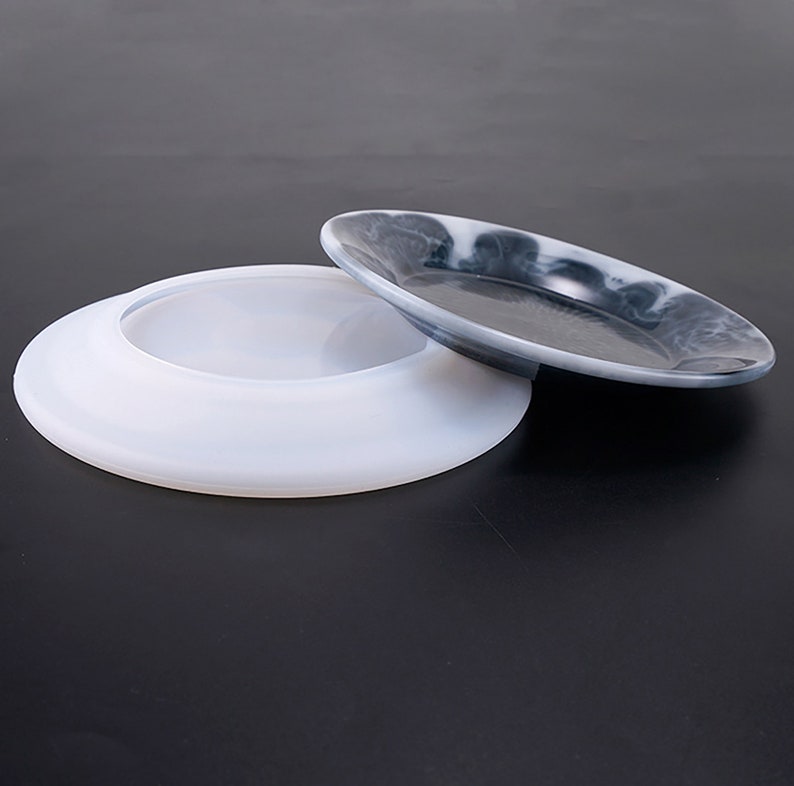 Round Plate Silicone Mold Glossy Polished Round Plate Mold Etsy