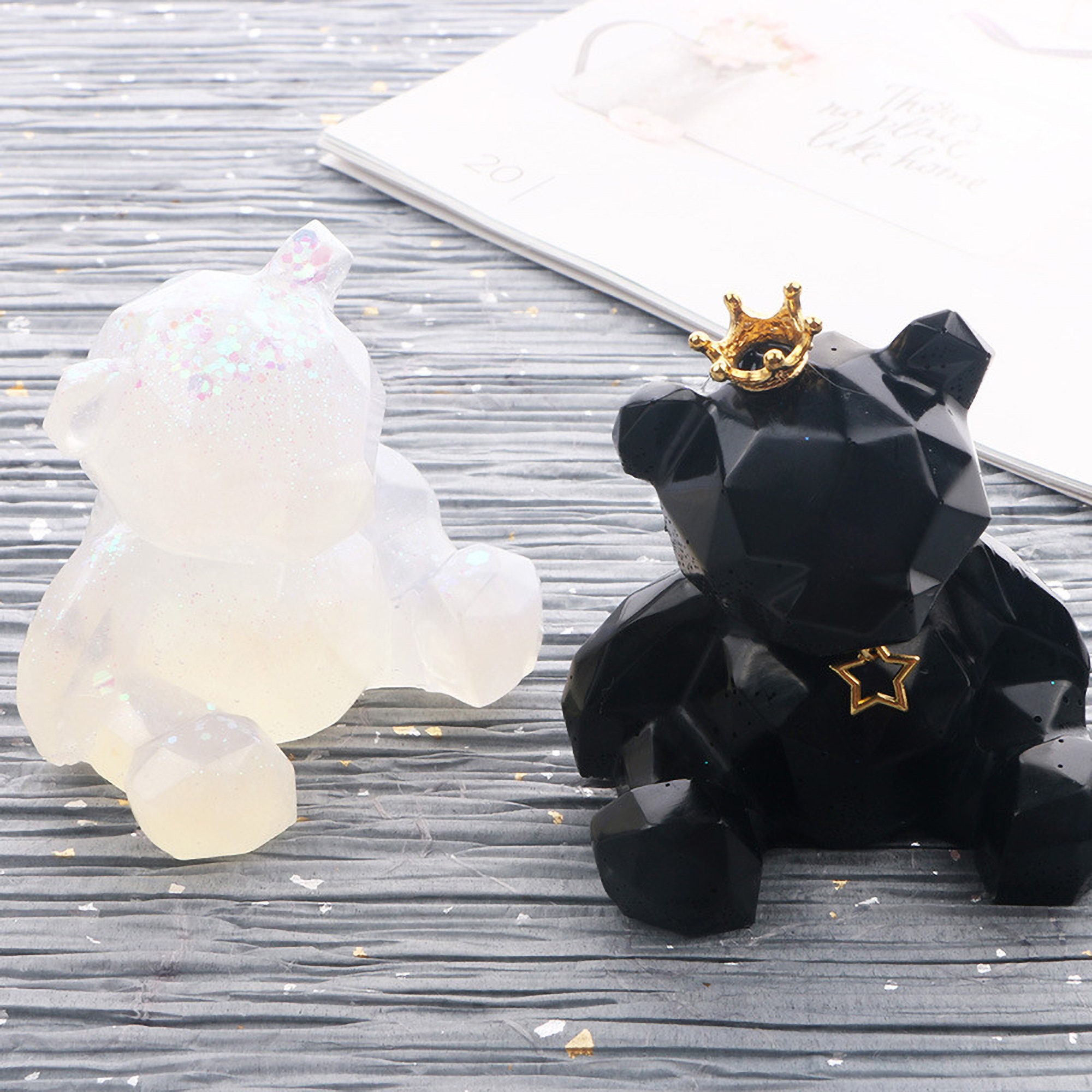 Geometric Bear Resin Mold 3D Bear Silicone Mold Animal Epoxy Etsy