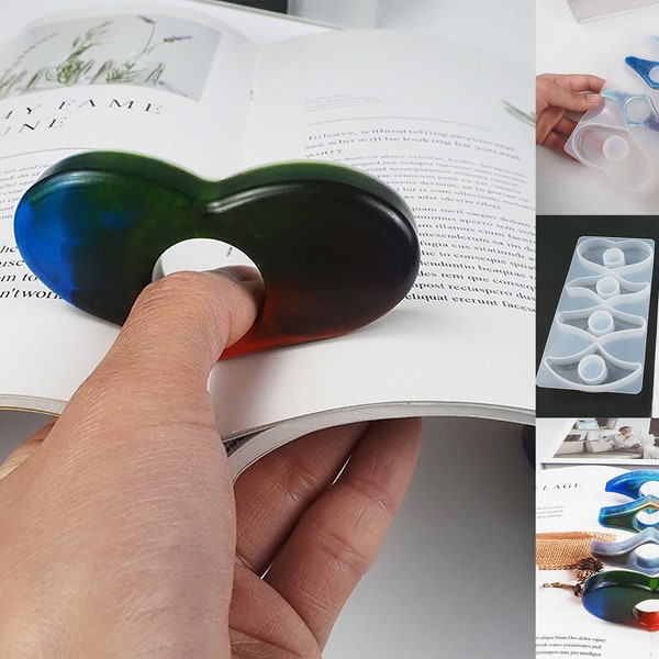 Book Spreader Resin Mold Etsy