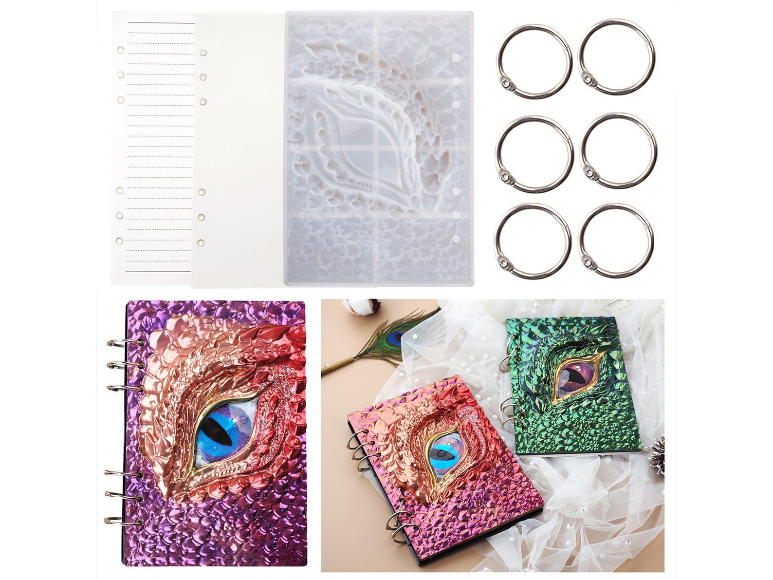 Notebook Cover Resin Molds Resin Notebook Cover Silicone Etsy