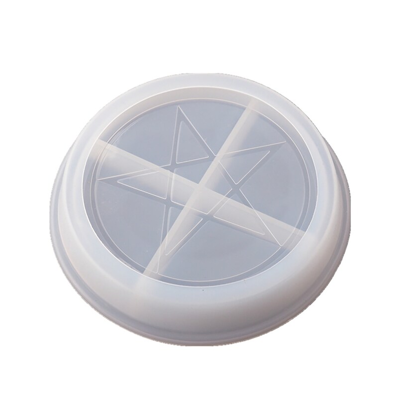 Tray Mold with Moon Star Pattern Jewelry Trinket Holder Mold Round Dish Mold DIY Home Decor Oval Dish Mold Oval Round Tray Resin Mold
