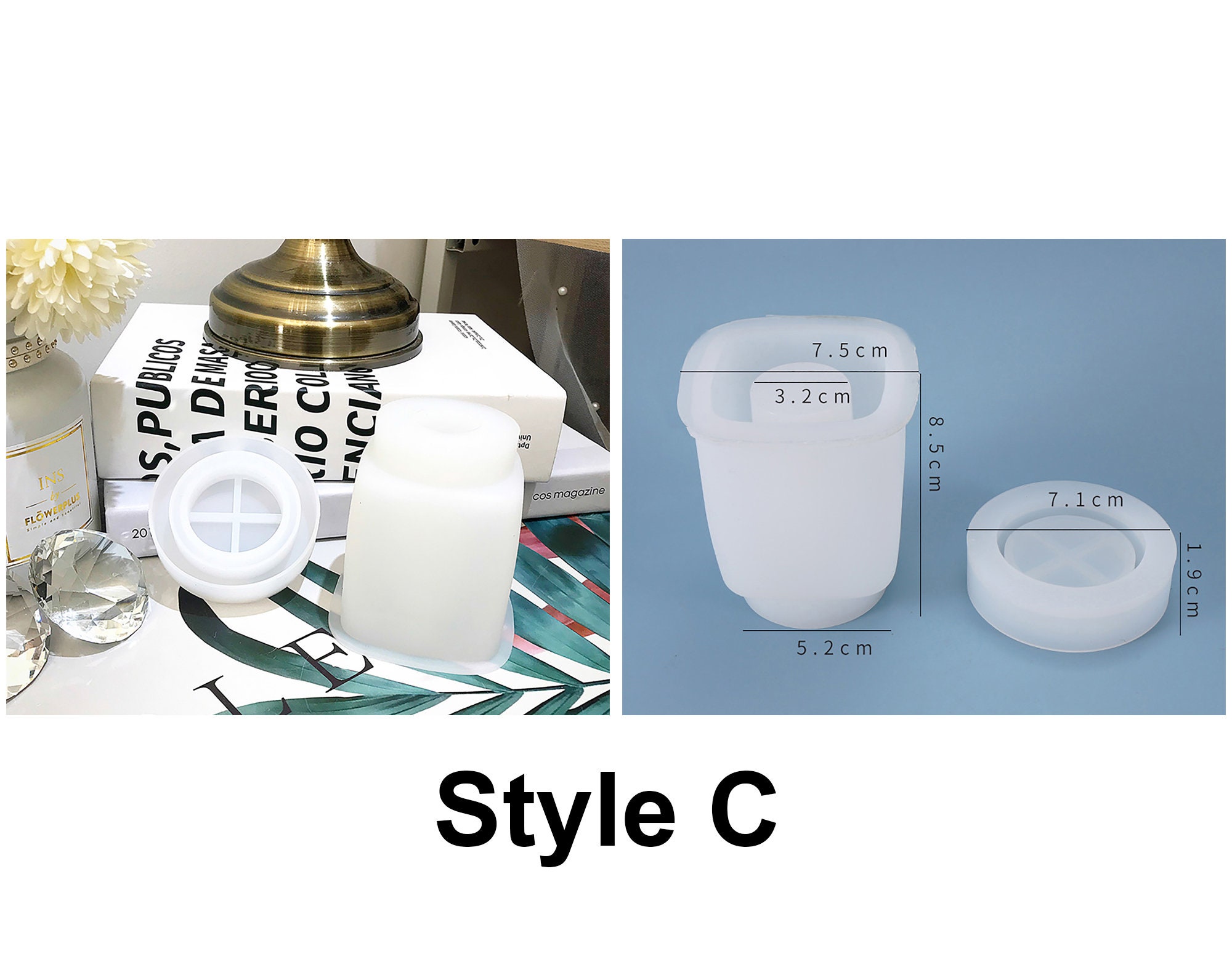 Bottle Resin Mold Casting Resin Silicone Mold for Storage Etsy