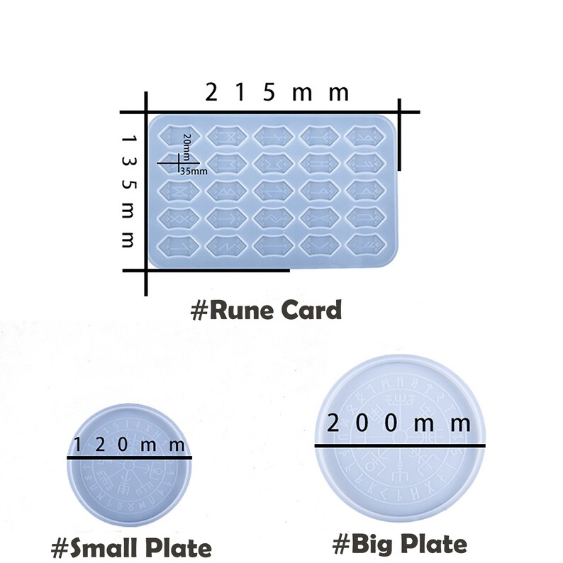 Rune Divination Plate Mold Silicone Casting Mold for Rune Etsy
