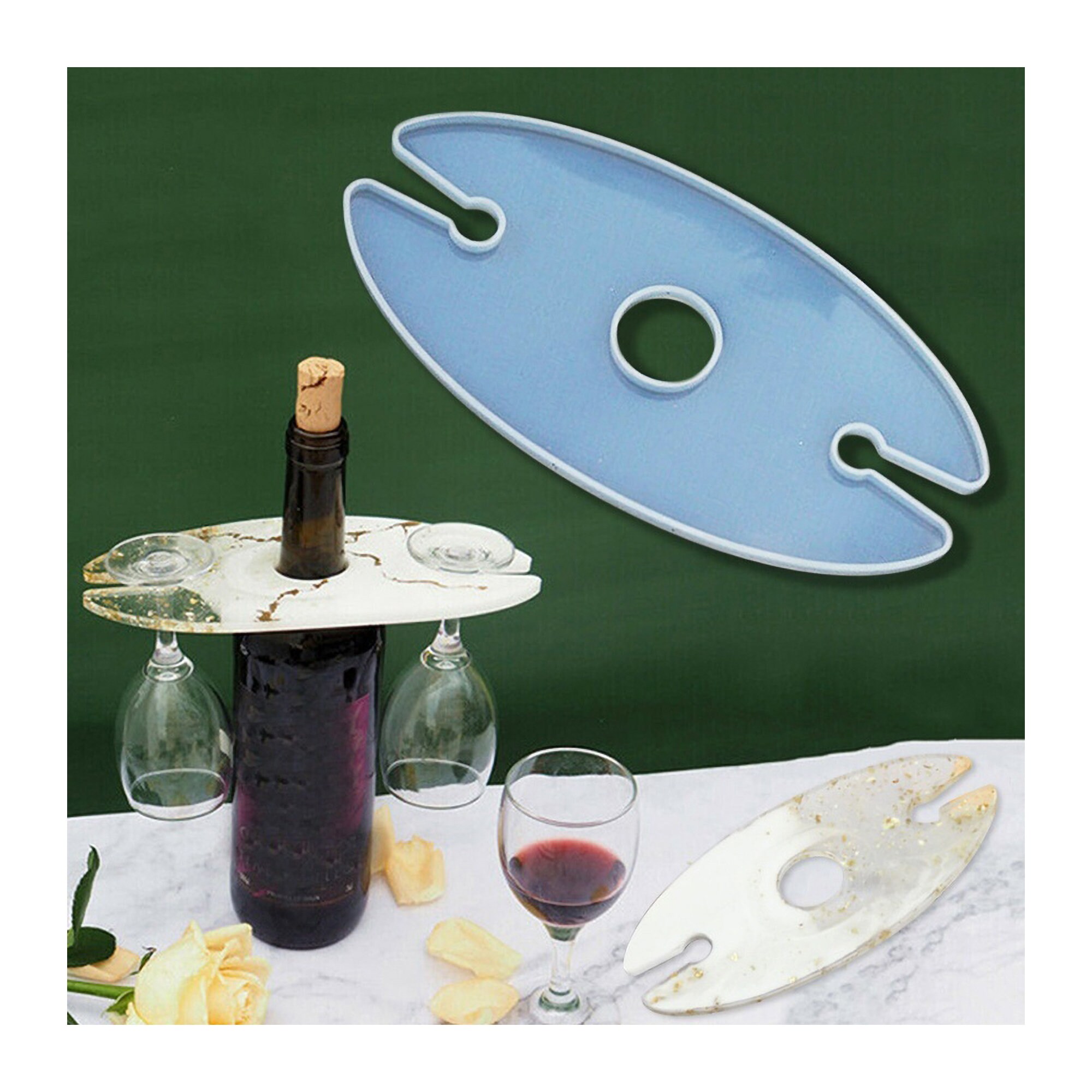 1PCS Wine Glass Holder Silicone Mold Cup Holder Resin Mold Etsy