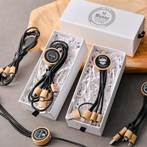 Personalized Multi-Port Charging Cables, custom gifts for groomsmen, ideal wedding groomsmen gifts, personalized best men gifts