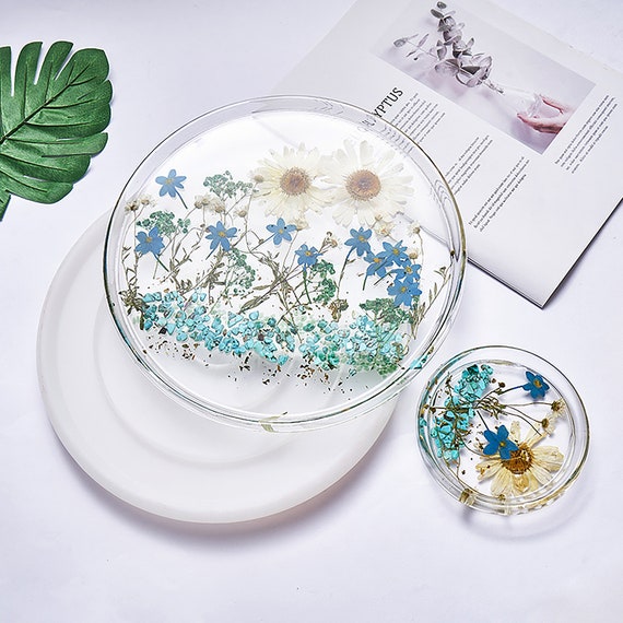 Epoxy Casting DIY Flower Bowl Plate Silicone Mold for Resin Art
