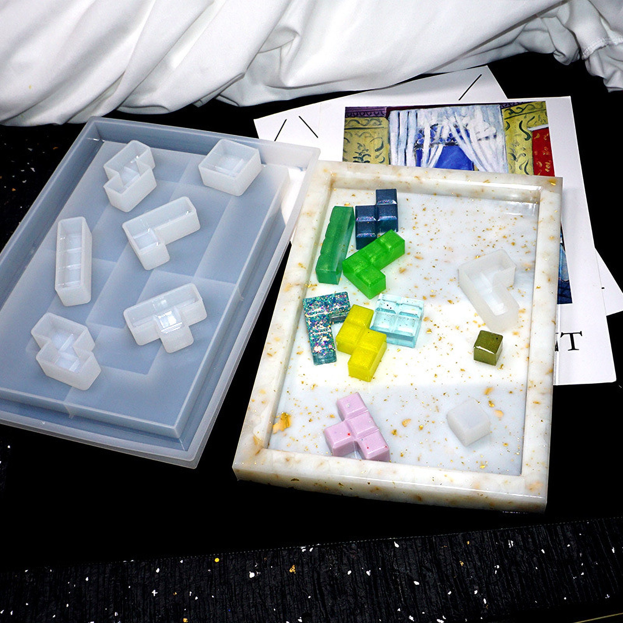 tetris resin mold
