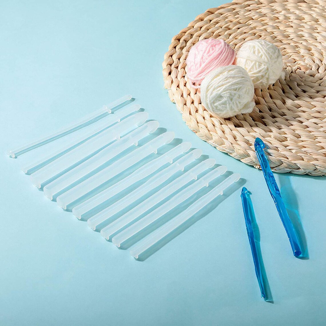 10PCS Crochet Resin Mold Set Crochet Hook Resin Mold Resin Etsy