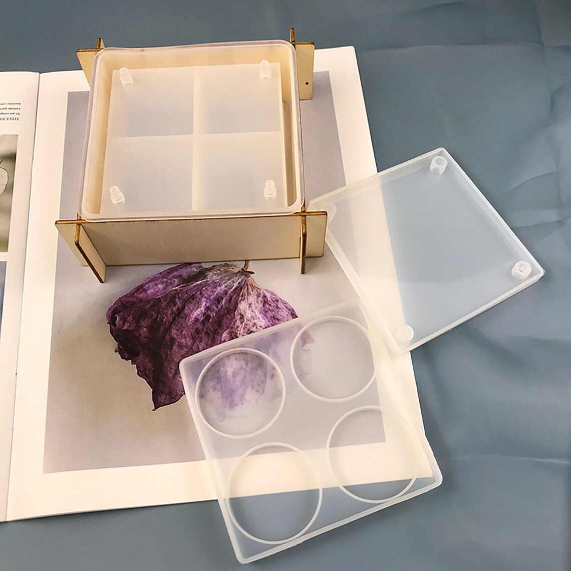DIY Resin Square Storage Box with Lid Storage Box Mold Set Etsy