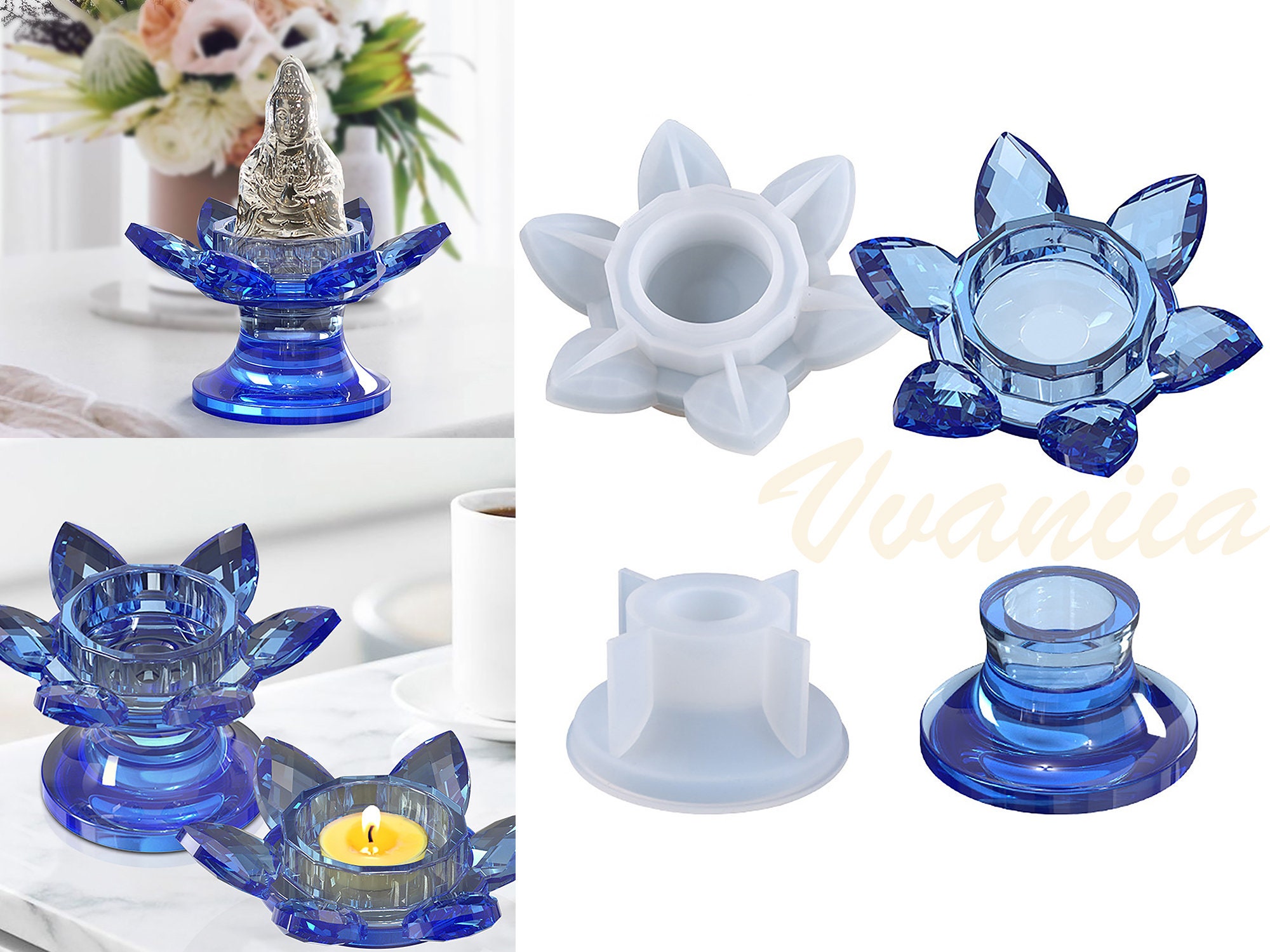 Tealight Holder Mold Candle Holder Resin Molds Jewelry Etsy