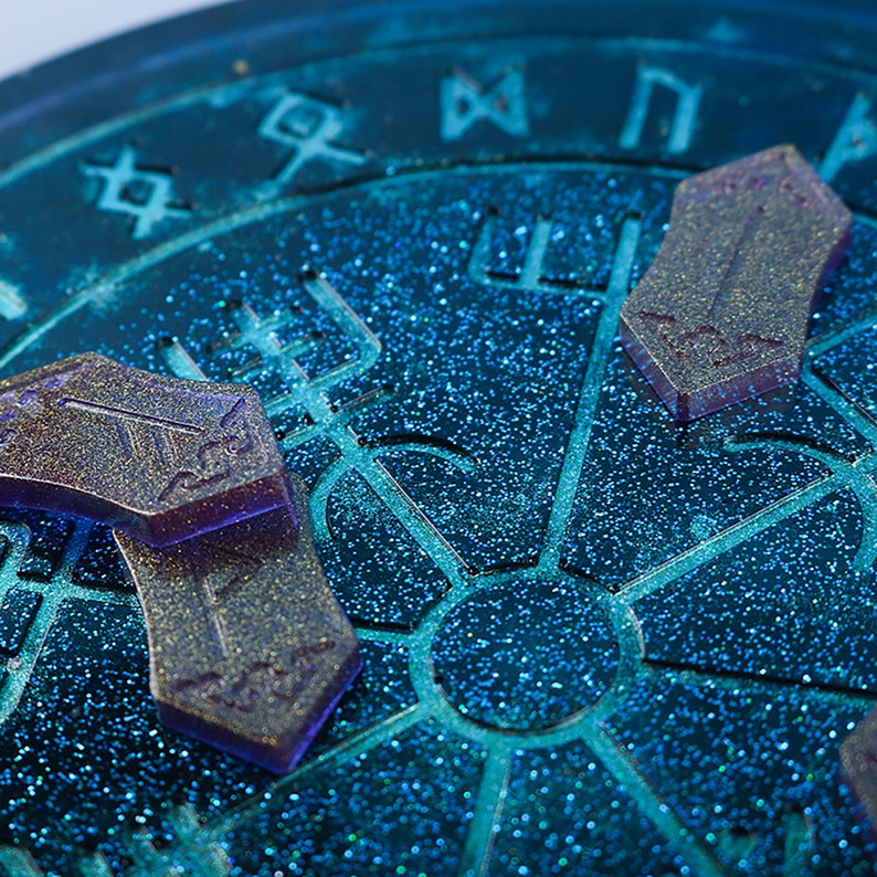 Rune Divination Plate Mold Silicone Casting Mold for Rune Etsy