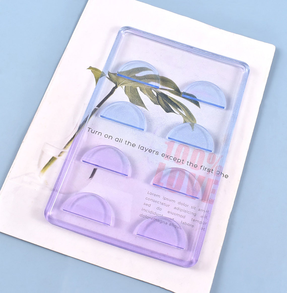 False Eyelash Tray Resin Mold Eyelash Holder Mold 4 Rows Etsy