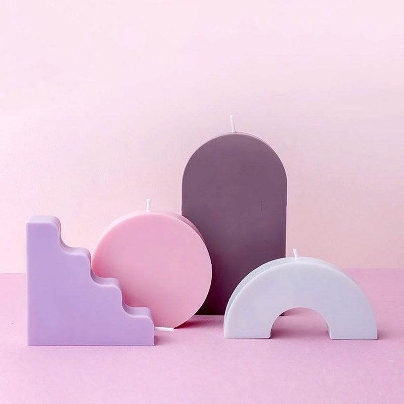 Geometric Shape Candle Mold Geometry Silicone Mold for Candle Etsy