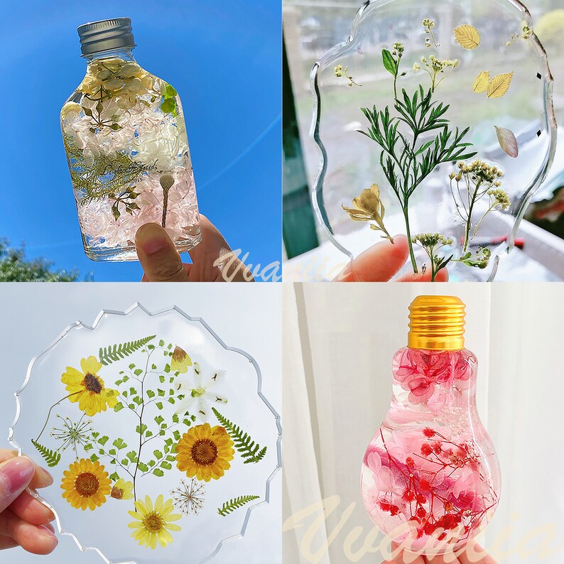 Pressed Flowers Pack Dry Flowers for Resin Art DIY Dried Etsy