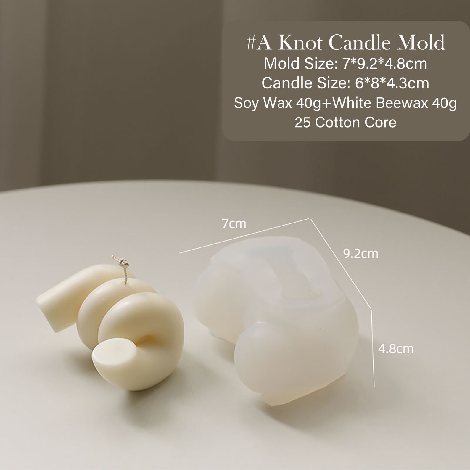 Knot Candle Mold Unique Twist Candle Mold Rope Knot Silicone Etsy
