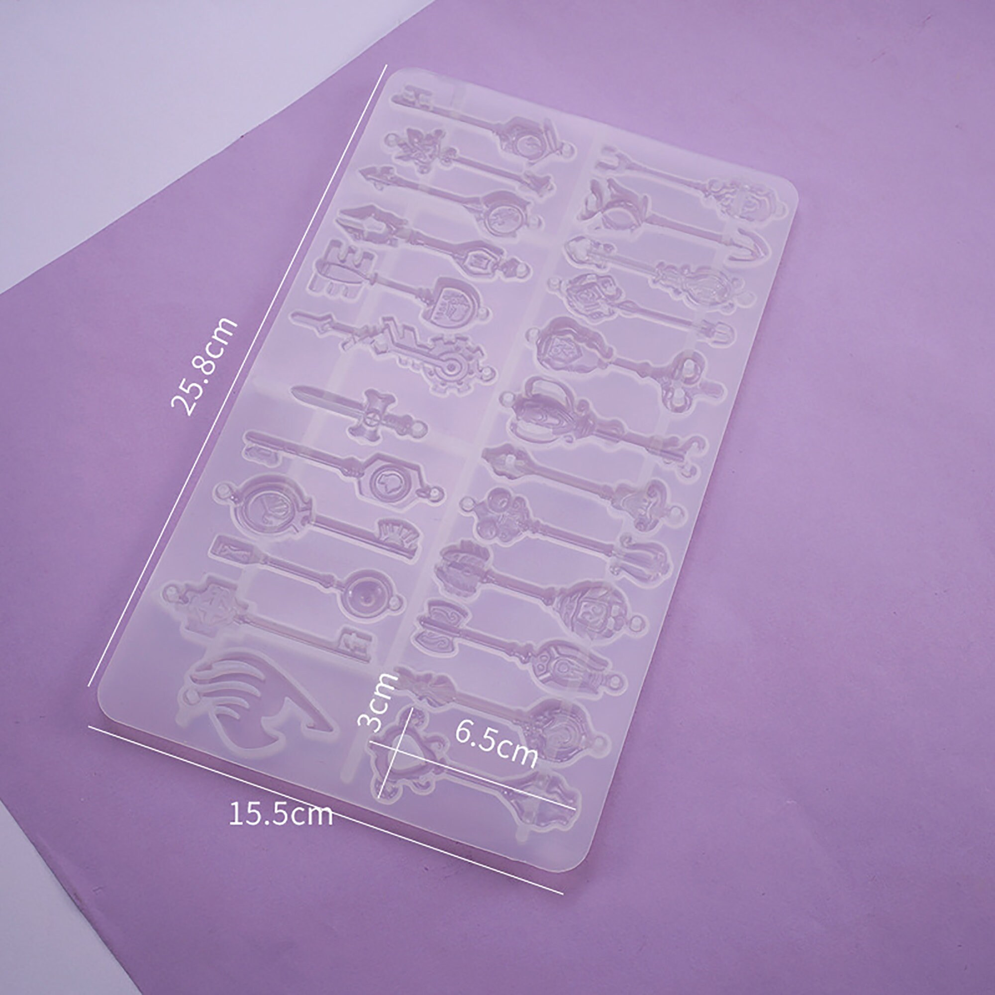 Key Resin Mold Hangable Keychain Resin Mold DIY Resin Etsy