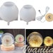 Sphere Resin Molds, Night Light Lamp Resin Mold, 3D Spherical Planet Ball Silicone Mold, Night Light Lamp DIY, Dried Flower Resin Art 