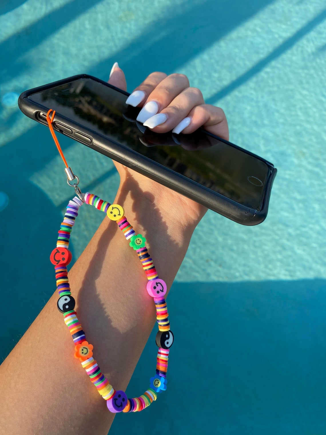 Handmade beaded phone strap charm Etsy