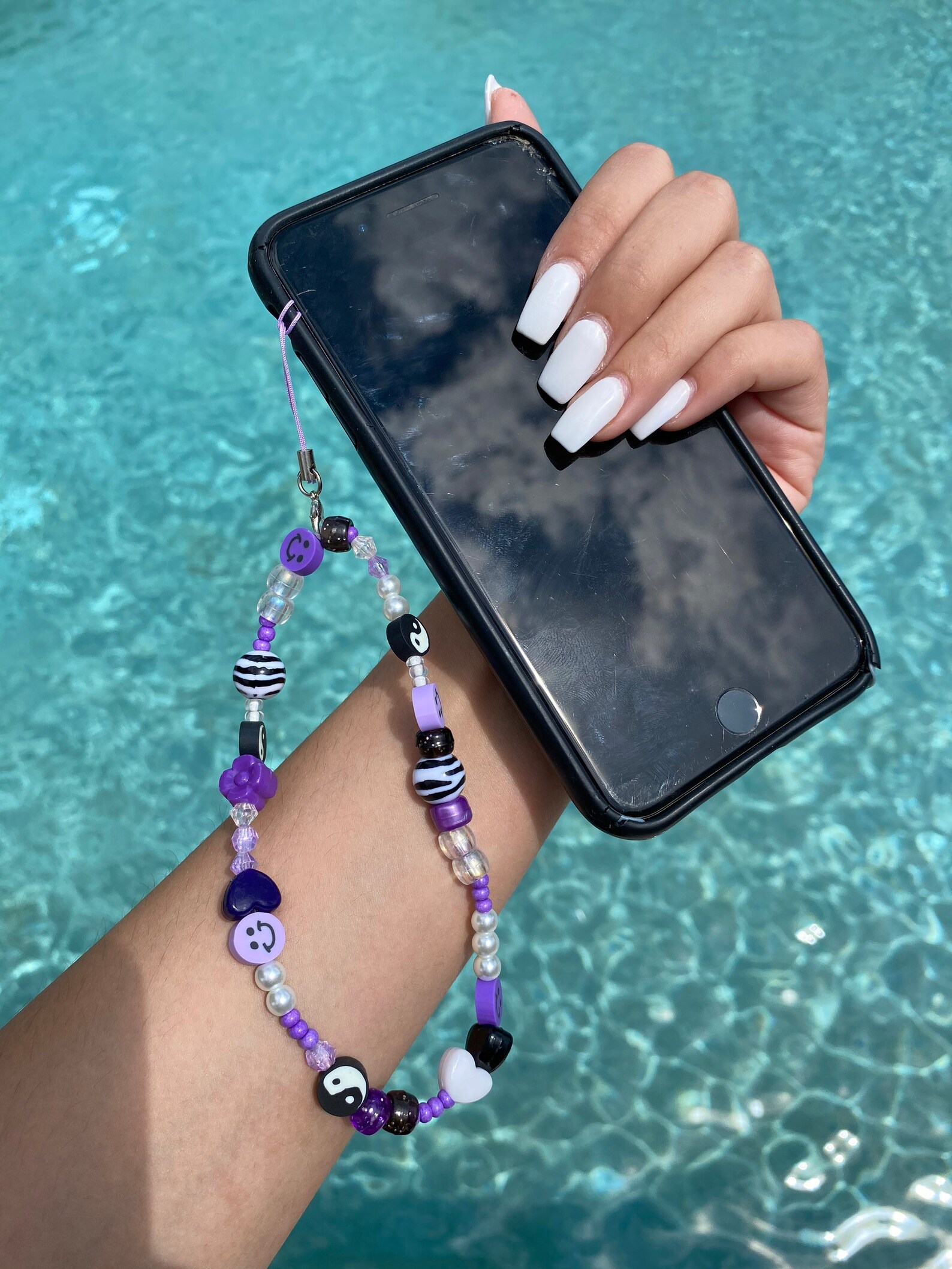 Handmade beaded phone strap charm Etsy