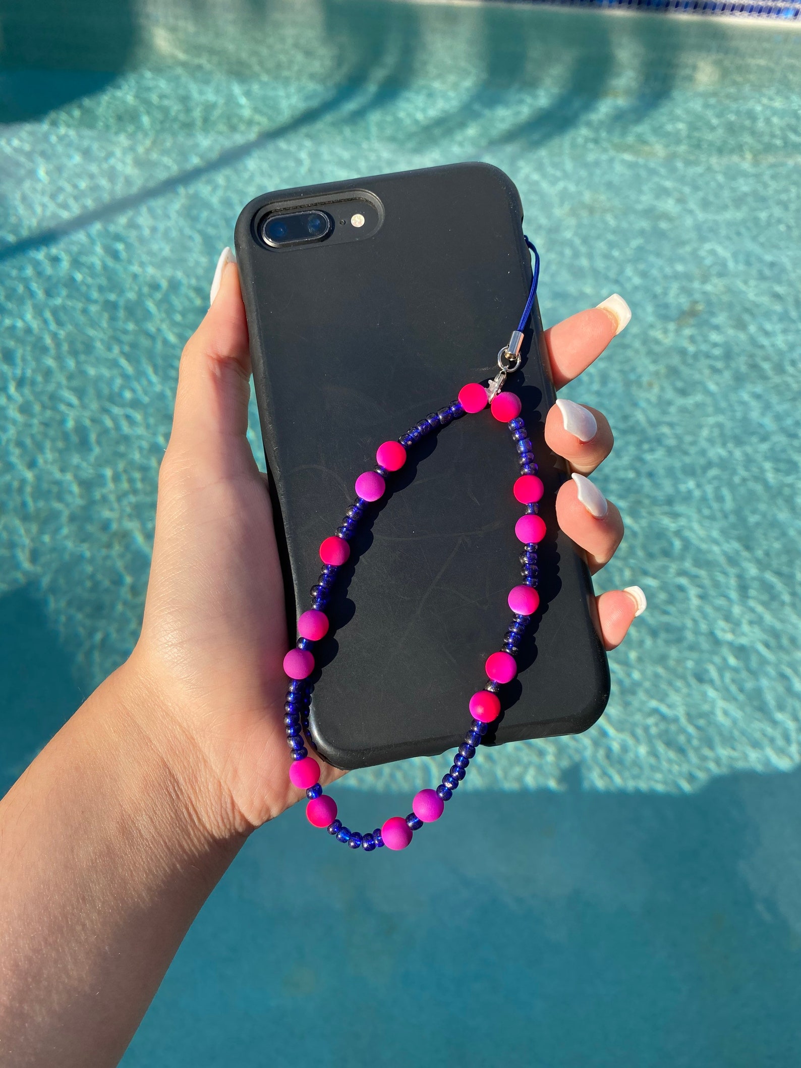 Handmade beaded phone strap charm Etsy