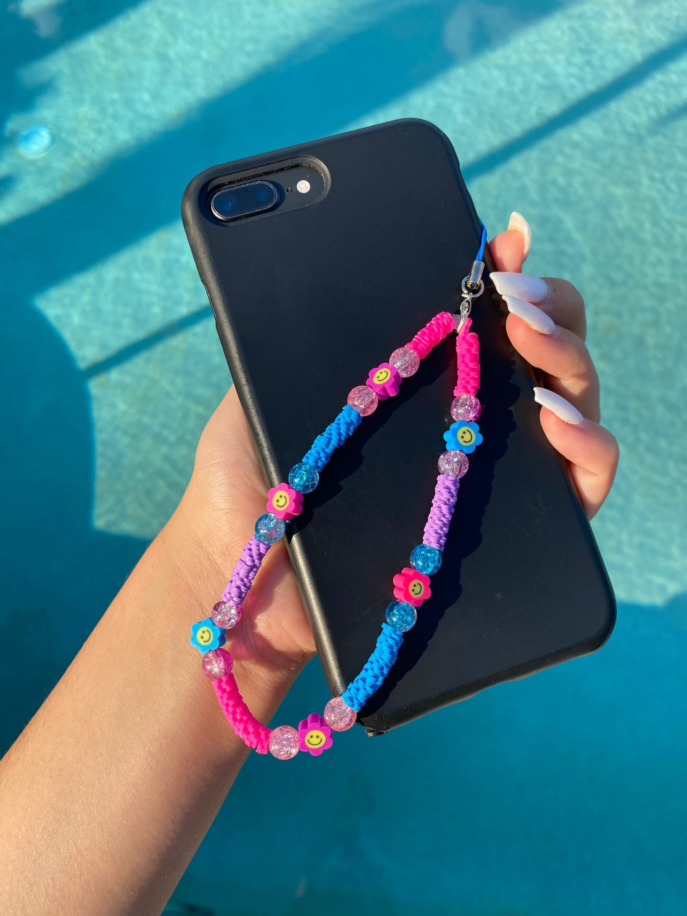 Handmade beaded phone strap charm Etsy