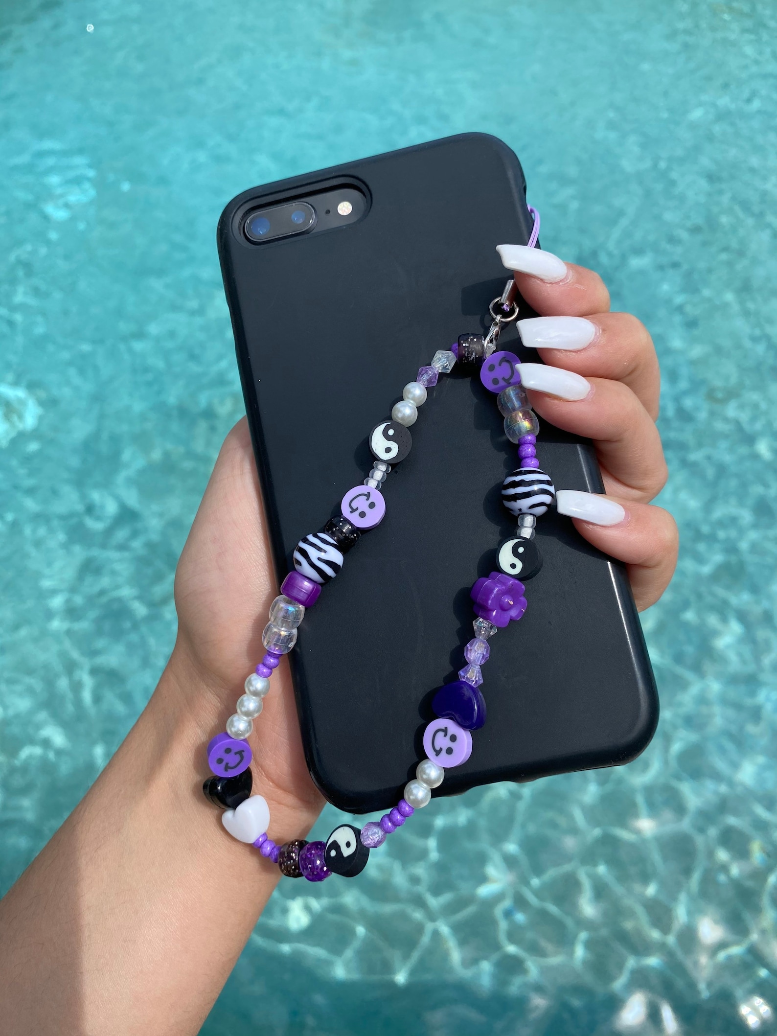 Handmade beaded phone strap charm | Etsy How To Make A Beaded Phone Strap