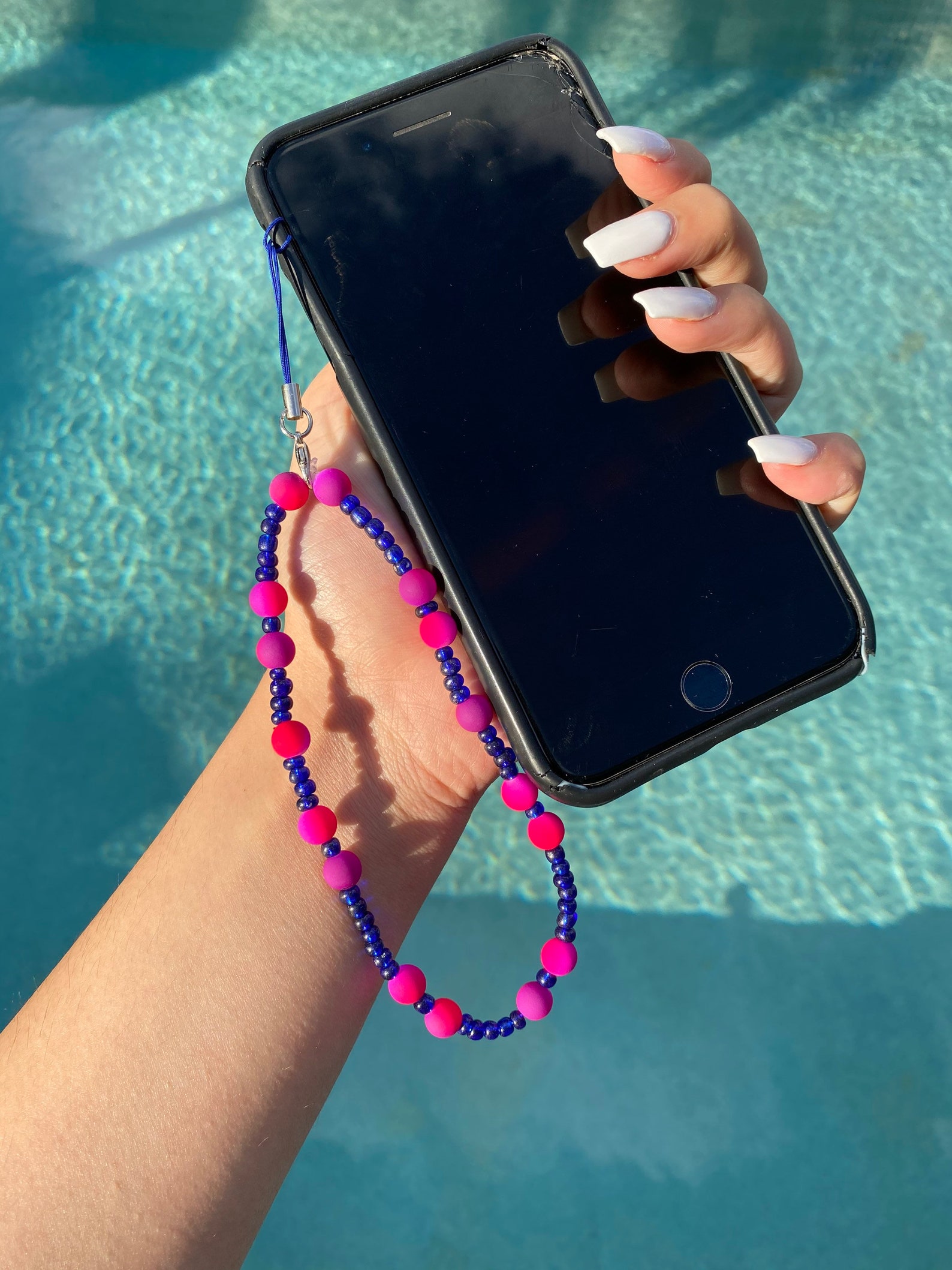 Handmade beaded phone strap charm Etsy