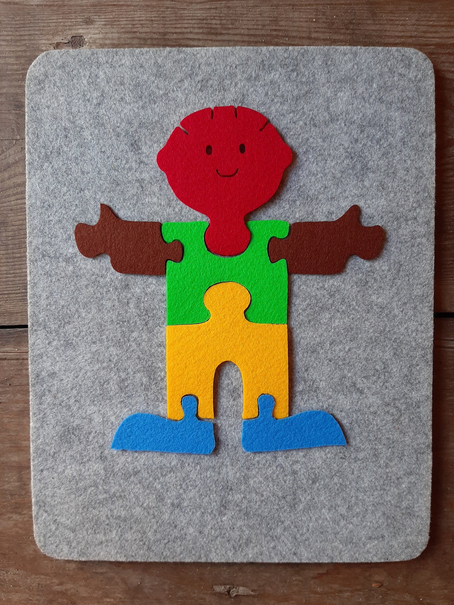 14 Piece Puzzle Felt/puzzle Play//set for Small Children/felt Etsy UK
