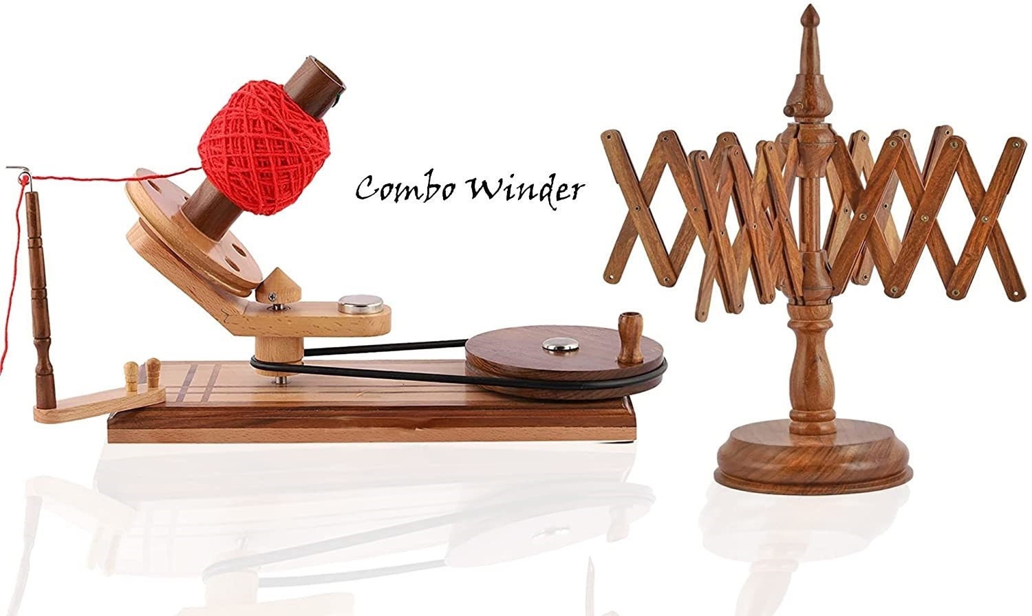  Wooden Yarn Ball Winder - Handcrafted Large Yarn