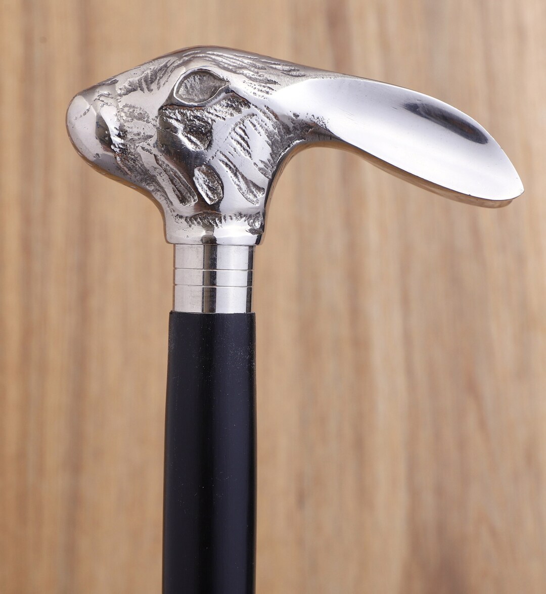 Walking Cane, Premium Rabbit Head With 3 Fold Walking Cane, Walking ...