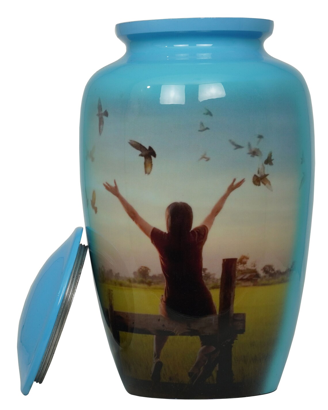 Urns for Human Ashes Flying Birds Large Cremation Funeral Etsy