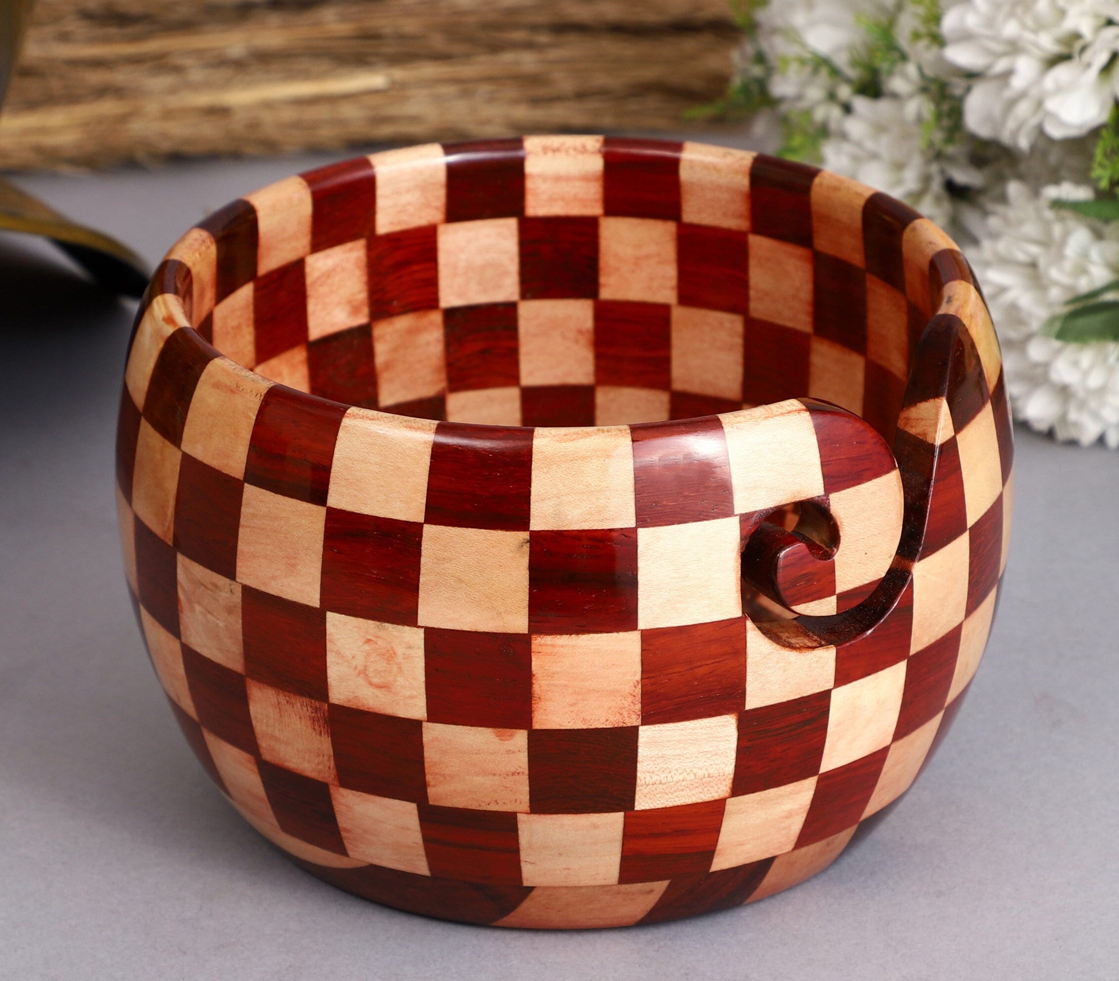 Crochet Hooks Set Yarn Bowl Wooden Yarn Storage Bowl Etsy