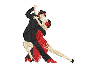 Tango Dance Couple - Embroidery Design