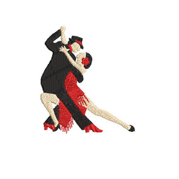 Tango Dance Couple - Embroidery Design