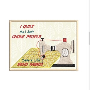 I Quilt - Alfombra de taza ITH