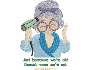 Grandma B Machine Embroidery Design (4x4 and 5x7)