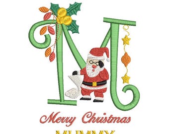 Merry Christmas Mummy -  5x7 Machine Embroidery Design