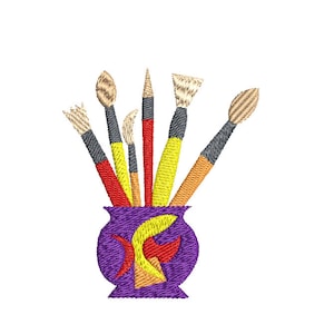 Artist – Paint Brush Collection Machine Embroidery Design