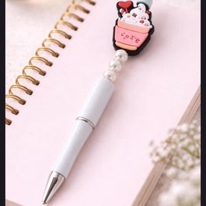 Stylo Perlé Café – Création Artisanale