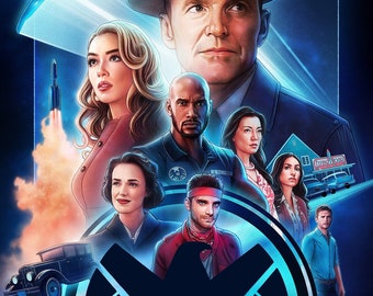 Agents Of Shield Poster Etsy Agents Of Shield Poster Etsy
