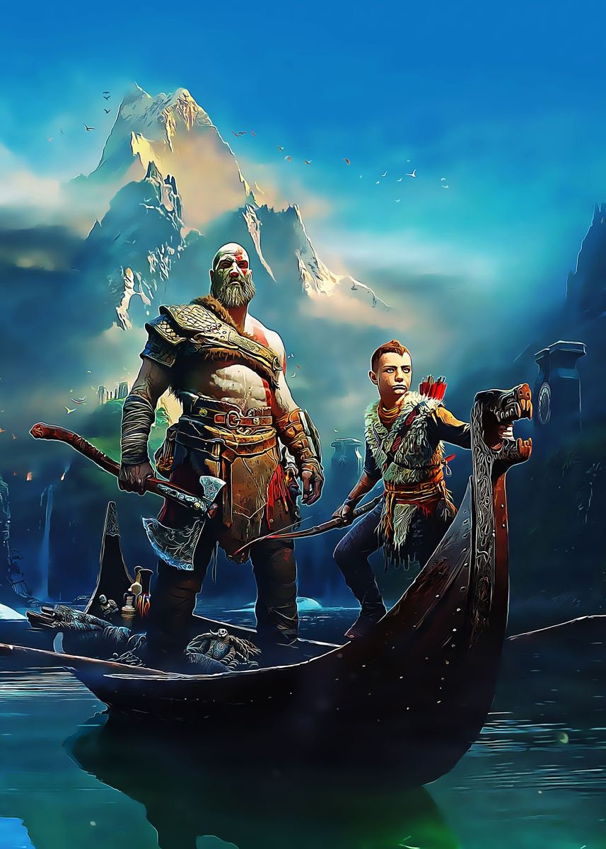 God Of War Gloss Poster 17x 24 Inches Etsy