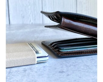 mens wallet with elastic strap