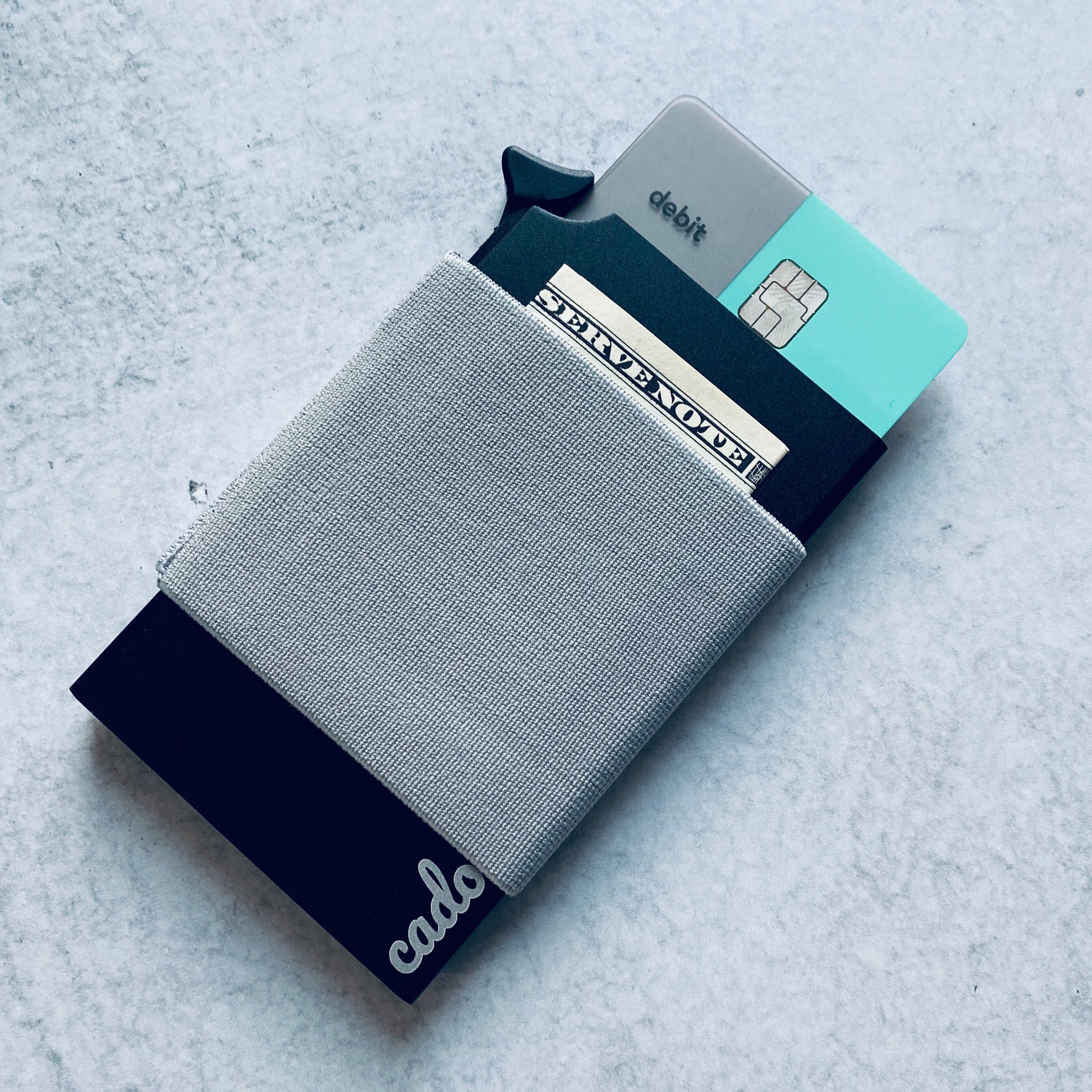 Cadocase RFID POP WALLET With Elastic Sleeve Minimalist - Etsy New Zealand