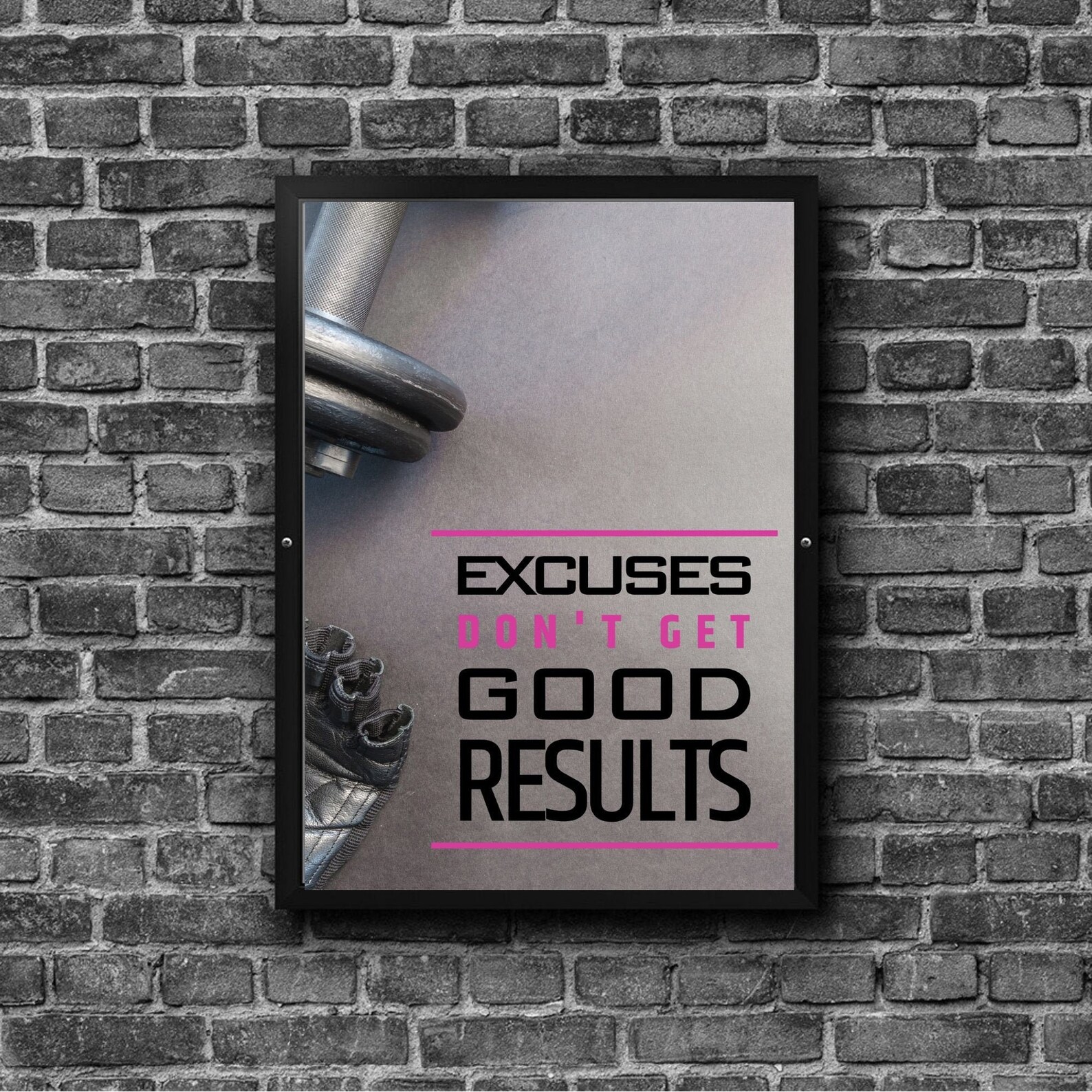 Fitness Quote Gym Wall Art Poster Motivational Quote | Etsy