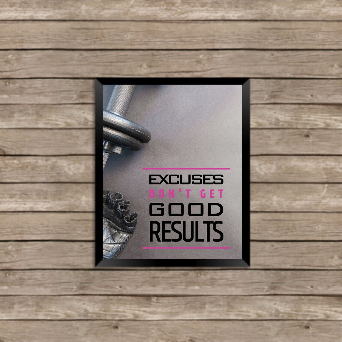 Fitness Quote Gym Wall Art Poster Motivational Quote | Etsy