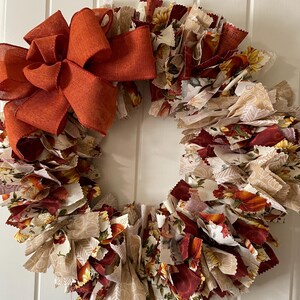 Elegant Fall Leaves, Sunflowers and Pumpkins Wreath