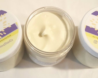 4oz Whipped Organic Shea Butter! Natural and Organic Dry Skin Relief Protectant-Body Cream