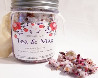 Bath Tea| Reiki Infused - Relaxation - Lavender or Rose and Lavender, Rose - Reusable Bag